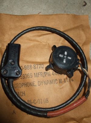 NOS Dynamic Microphone M-116/G for M42A2 CVC Gas Mask (1ea)