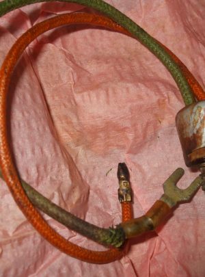 NOS WWII B/O Pedestal Headlight Connector & Wiring (1ea)