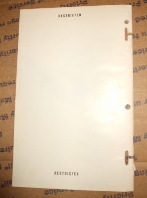 ORD 9 SNL F-252, DOA SC, Group F, List of All Service Parts of System, Sighting, M7, Telescope, M60, M60A1C, and M60A1D