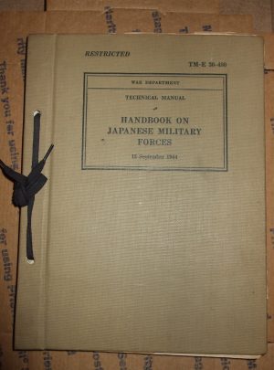 TM-E 30-480, WD TM, Handbook on Japanese Military Forces