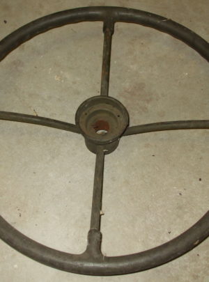 WWII 20″ Steel Spoke Steering Wheel