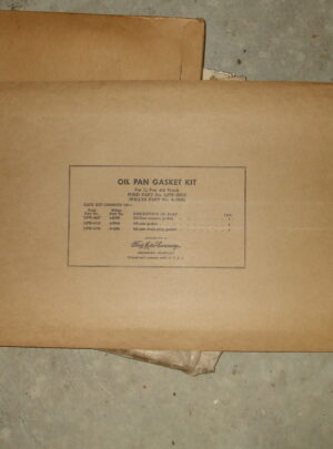 NOS WWII GPW / MB Oil Pan Gasket Set (Ford pkg) (1 set)