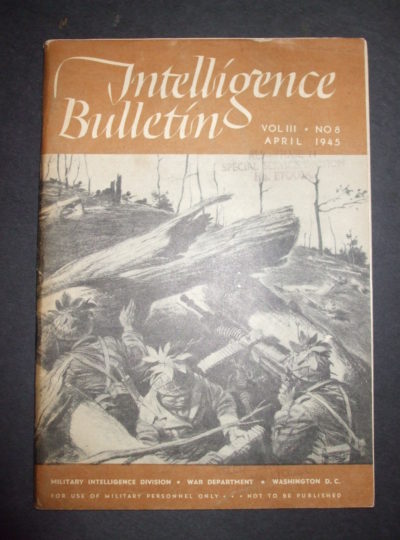 Intelligence Bulletin, Vol. III, No. 8 April 1945