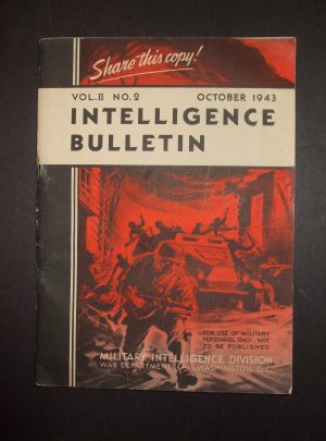 Bulletin du renseignement, vol. II, n ° 2, octobre 1943 MID 461: 1943