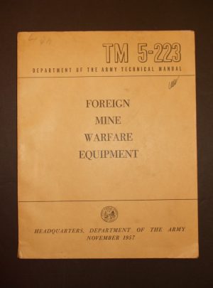 TM 5-223, DOA TM, Équipement de guerre contre les mines étrangères: 1957