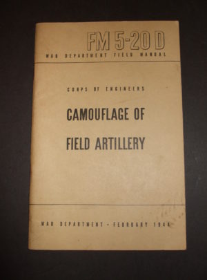 FM 5-20D, WD FM, Corps of Engineers, Camouflage of Field Artillery : 1944
