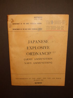 TM 9-1985-5, DOA TM, Japanese Explosive Ordnance (Army Ammunition/Navy Ammunition) : 1953