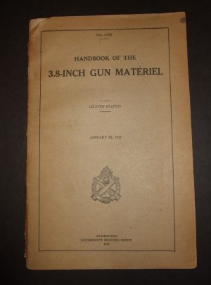 MANUEL NO. 1773, manuel du matériel pour pistolet 3.8-Inch (onze plaques): 1917