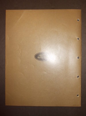 SERVICE REQUIREMENTS, 1941 Ford V=8 Passenger Cars (Including Army Staff Cars) : 1941