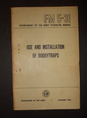 FM 5-31, DOA TM, Use and Installation of Boobytraps : 1956