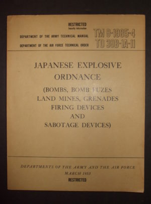 TM 9-1985-4, DOA/AF TM, Japanese Explosive Ordnance (Bombs, Bomb Fuzes, Land Mines, Grenades, Firing Devices and Sabotage Devices) : 1953