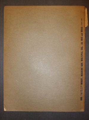 ORD 7-8 SNL G-401, ASFC, OSC, OSP&E, HESP&E for Mount, Machine Gun, Multiple, Cal. .50, M45 and M45C : 1944