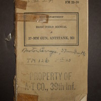FM 23-70, WD Basic Field Manual, 37-MM Gun, Antitank, M3 : 1940