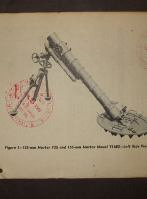 ORD 8 SNL C-71, ASFC, OSC, HESP&E (Addendum) for Mortar 155-mm T25; Mount, Mortar, 155-mm, T16E2 : 1945