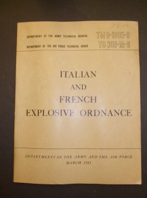 TM 9-1985-6, Department of the Army Technical Manual, Italian and French Explosive Ordnance : 1953