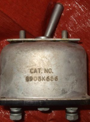NOS WWII Tank Master Turret Control Switch (Cole-Hersee Mfg.) (1ea)