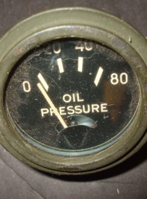 NOS Early Ford? Electric Oil Pressure Gauge (King Seeley Mfg.) (1ea)