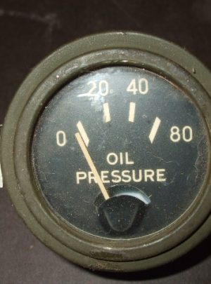 NOS Early Ford? Electric Oil Pressure Gauge (King Seeley Mfg.) (1ea)