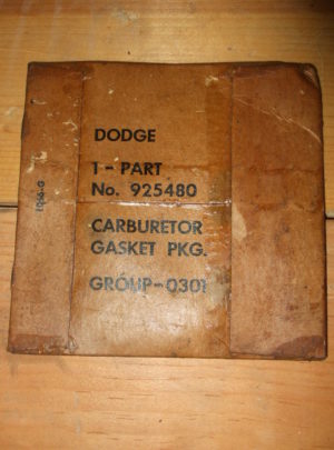 NOS Dodge WC Zenith Model 29 Carburetor Gasket Set (1ea)