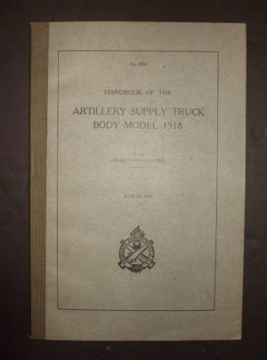 Manuel n ° 2004, Manuel de carrosseries de camions de ravitaillement d'artillerie, modèle 1918 (trente-deux plaques): 1918