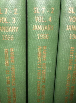 SL 7-2 VOL. 3,4,9, Marine Corps Stock List, Cross Reference List, Reference Numbers to Federal Stock Numbers : 1966