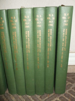 SL-6 VOL 1-12, 14-17, Marine Corps Stock List, Application List : 1966