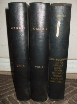 ORD 14-2 VOL. 1-3, Ordnance Supply Catalog, Interchangeability List for Ordnance General Purpose and Combat Vehicles (Except for Full-Track Vehicles) : 1944/5