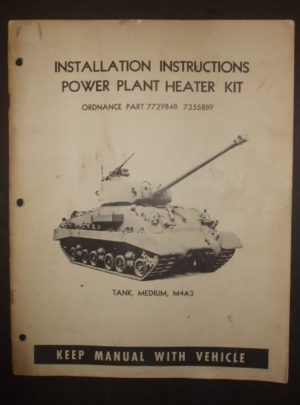 INSTALLATION INSTRUCTIONS, Power Plant Heater Kit, Ordnance Part 7729848  7355889 (Perfection Stove Company) : 1953