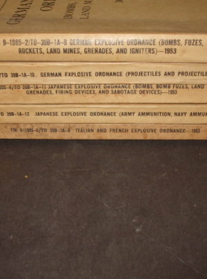 TM 9-1985-2,3,4,5,6 Explosive Ordnance Manuals : 1953 (lot)