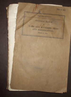 TM 9-305, War Department Technical Manual, 75-MM Gun Materiel M1897 and Modifications : 1941