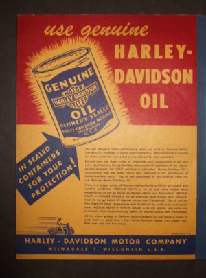 SPARE PARTS CATALOG, Complete Dealer’s Catalog Of Spare Parts for Big Twin Harley-Davidson Motorcycles and Sidecars : 1945