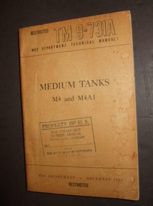 TM 9-731A, War Department Technical Manual, Medium Tanks M4 and M4A1 : 1943