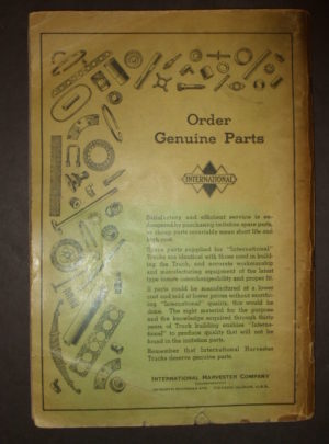 MT-40, Parts Catalog, International Models D-300 and DS-300 : 1938