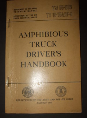 TM 55-505, Department of the Army/Air Force Technical Manual, Amphibious Truck Driver's Handbook : 1955