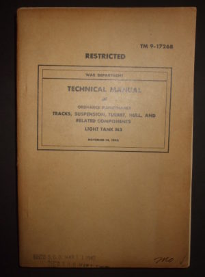 TM 9-1726B, War Department Technical Manual, Ordnance Maintenance, Tracks, Suspension, Turret, Hull and Related Components : 1942