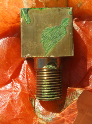 NOS M211 M135 Brass Fording Axle Vent Block (1ea)