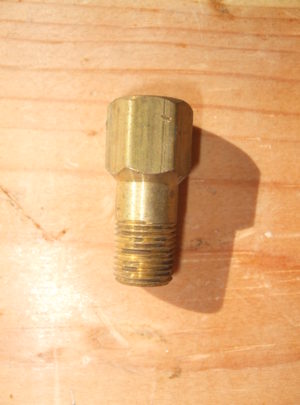 NOS Fuel Primer Pump Brass Fitting (1ea)