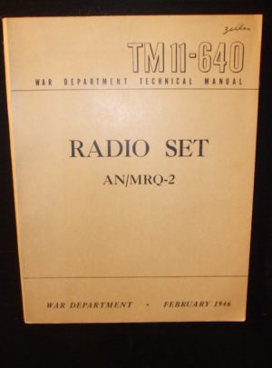 TM 11-640, RADIO SET AN/MRQ-2 : 1949