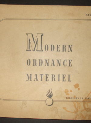 MODERN ORDNANCE MATERIEL : 1943