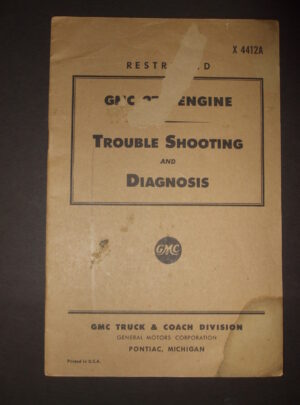 X 4412A, GMC 270 Engine, Trouble Shooting and Diagnosis, GMC Truck & Coach Division : 1944