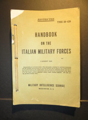 TM-E 30-420, Handbook on The Italian Military Forces, Military Intelligence Service: 1943