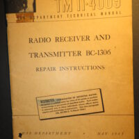 TM 11-4009, War Department Technical Manual, Radio Receiver and Transmitter BC-1306; Repair Instructions [SCR-694] : 1945