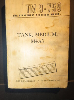 TM 9-759, War Department Technical Manual, Tank, Medium, M4A3 : 1944